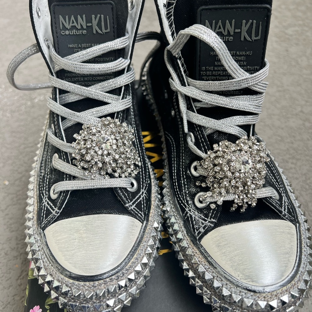 Free People Cruise Studded Hi-Top Sneakers